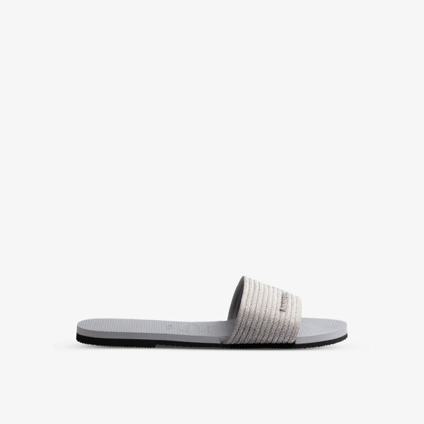You malta полосатые плетеные сандалии Havaianas, серый