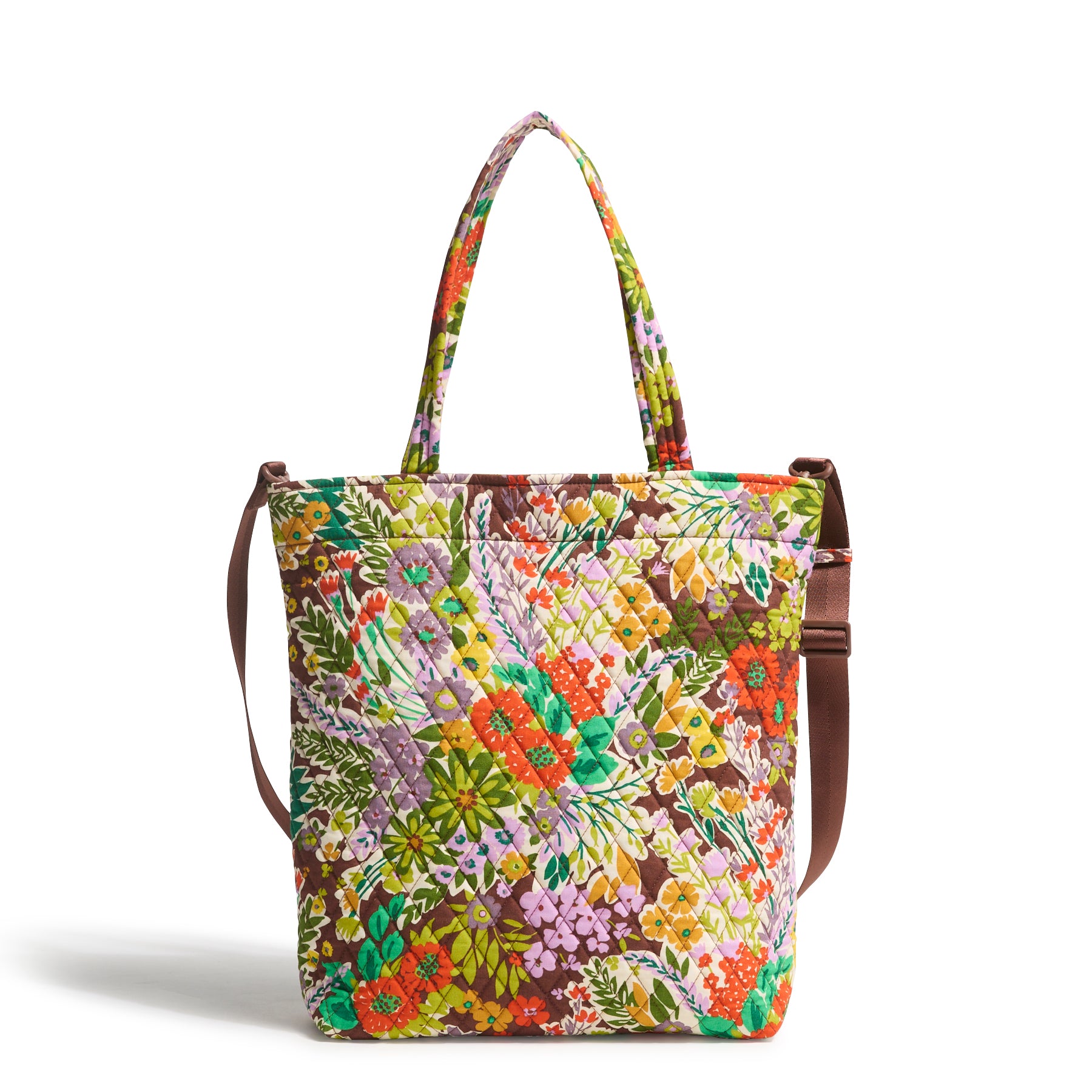 

Выходная хлопковая большая сумка-тоут North South Vera Bradley, Evening Garden