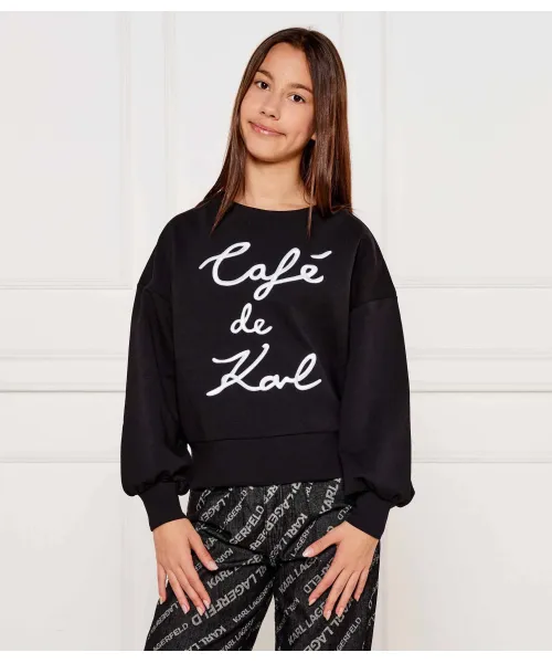 

Толстовка Café de Karl Regular fit Karl Lagerfeld Kids, черный