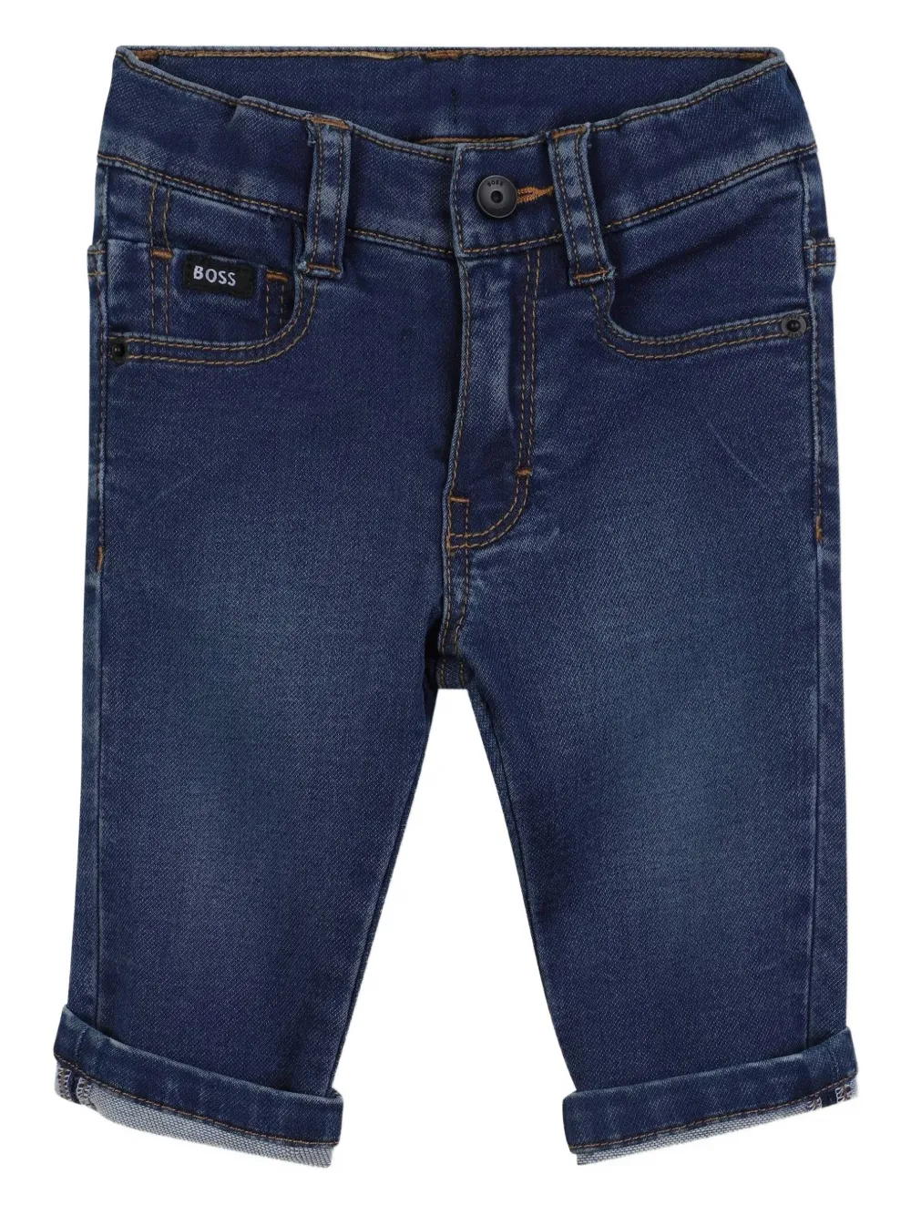 

Джинсы с подворотами BOSS Kidswear, синий