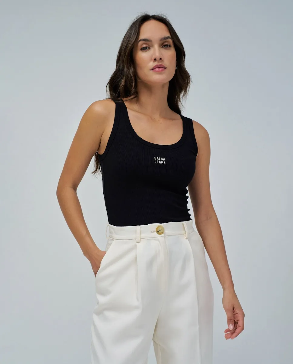 

Базовый женский топ Salsa Jeans, черный