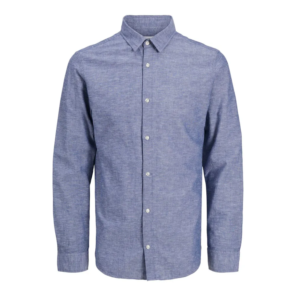 

Рубашка Jack & Jones Breeze Linen Blend, синий