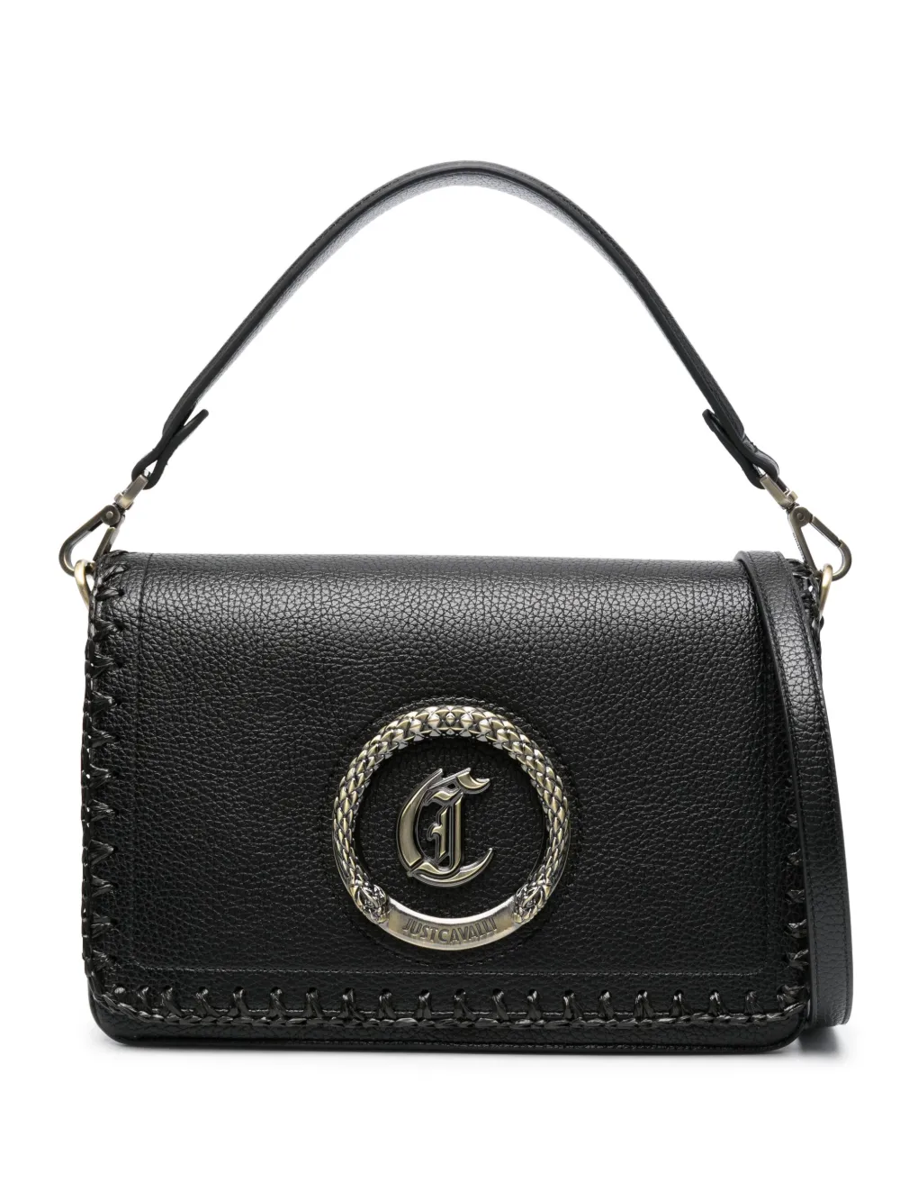 

Сумка-тоут с логотипом Just Cavalli, черный