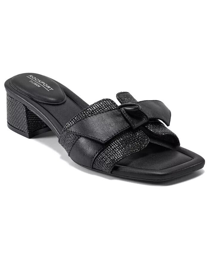 Женские сандалии Carsie Square Toe Dress Rockport, черный