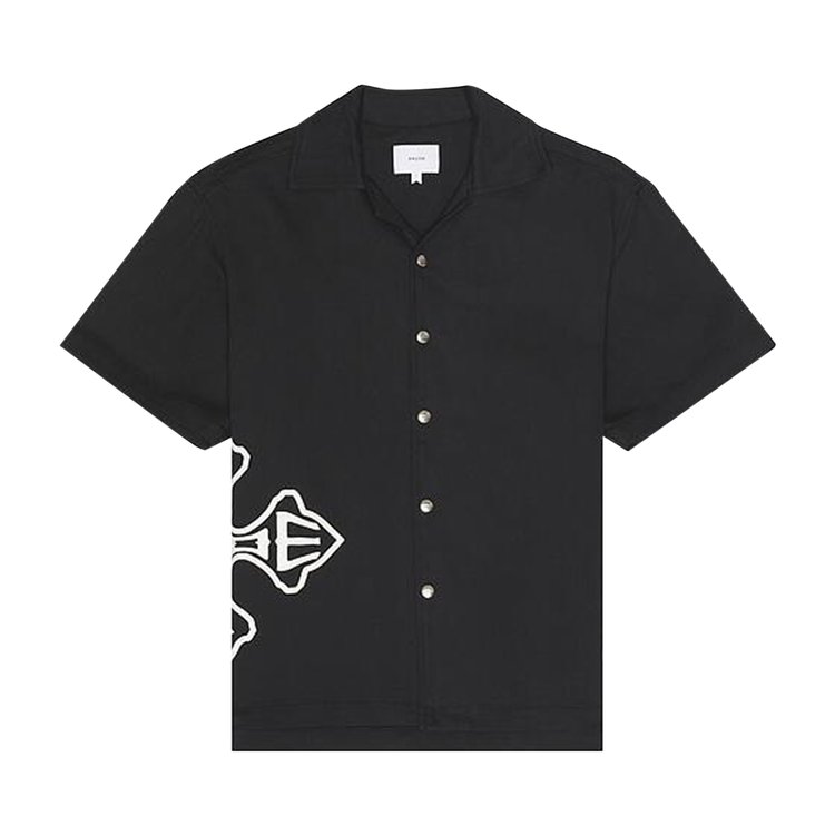 

Рубашка Rhude Cross Logo Snap Shirt, черный