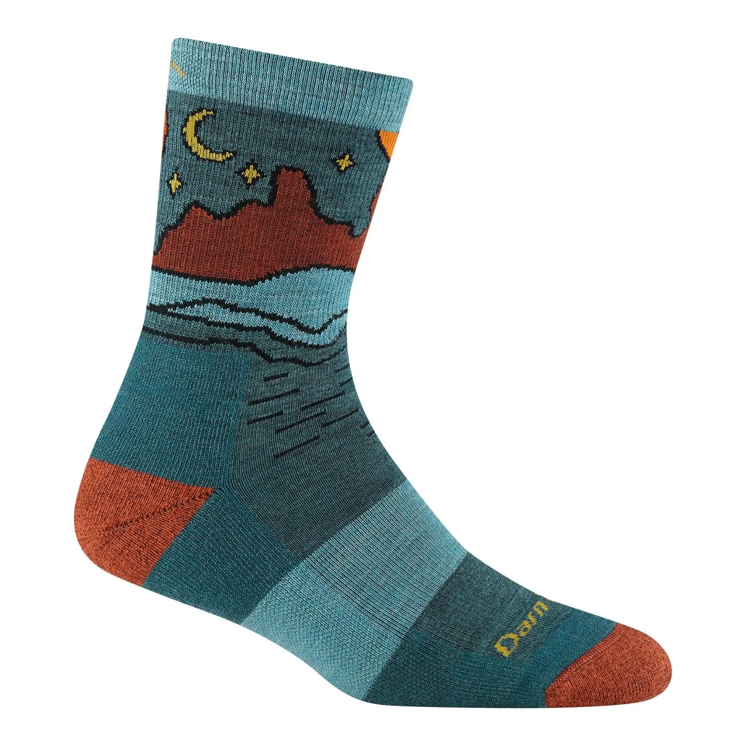 

Средние микроноски Celeste с мягкой подушечкой Darn Tough, Teal