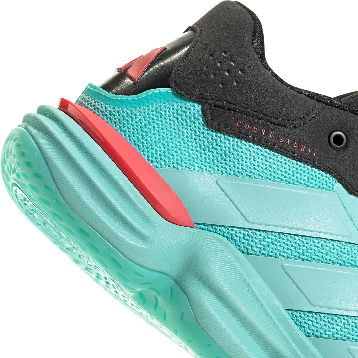 Мужские кроссовки Adidas Court Stable для игры в помещении, Flash Aqua Flash Aqua Semi Lucid Red — фото 4