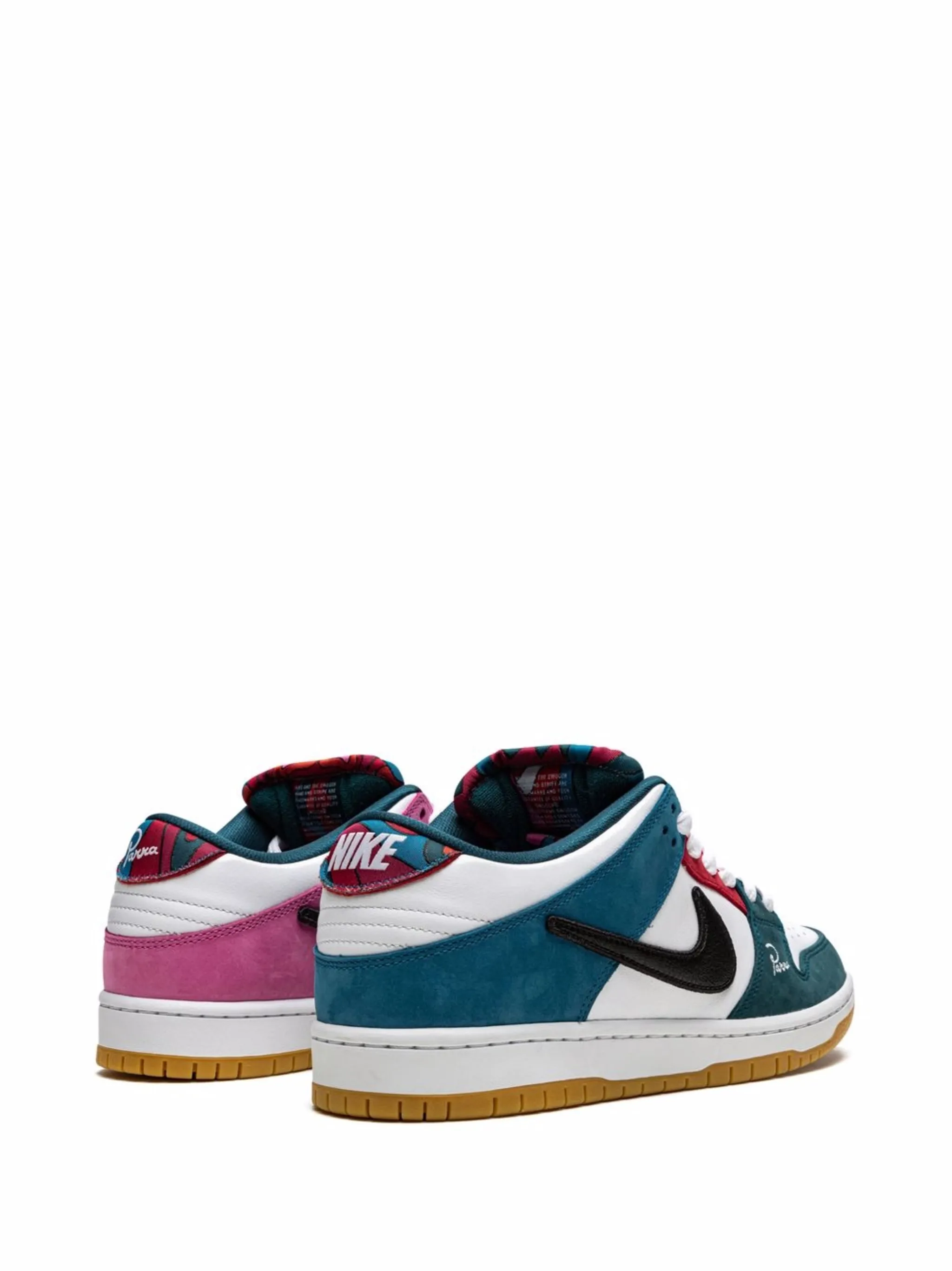 Кроссовки Dunk SB Low Pro QS из коллаборации с Parra Nike, белый — фото 3