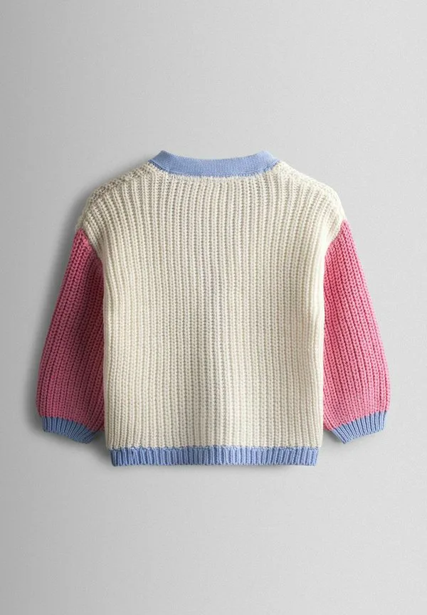 Кардиган с карманом в виде клубники, прямого кроя. Jojo Maman Bébé, Bright Pink — фото 2