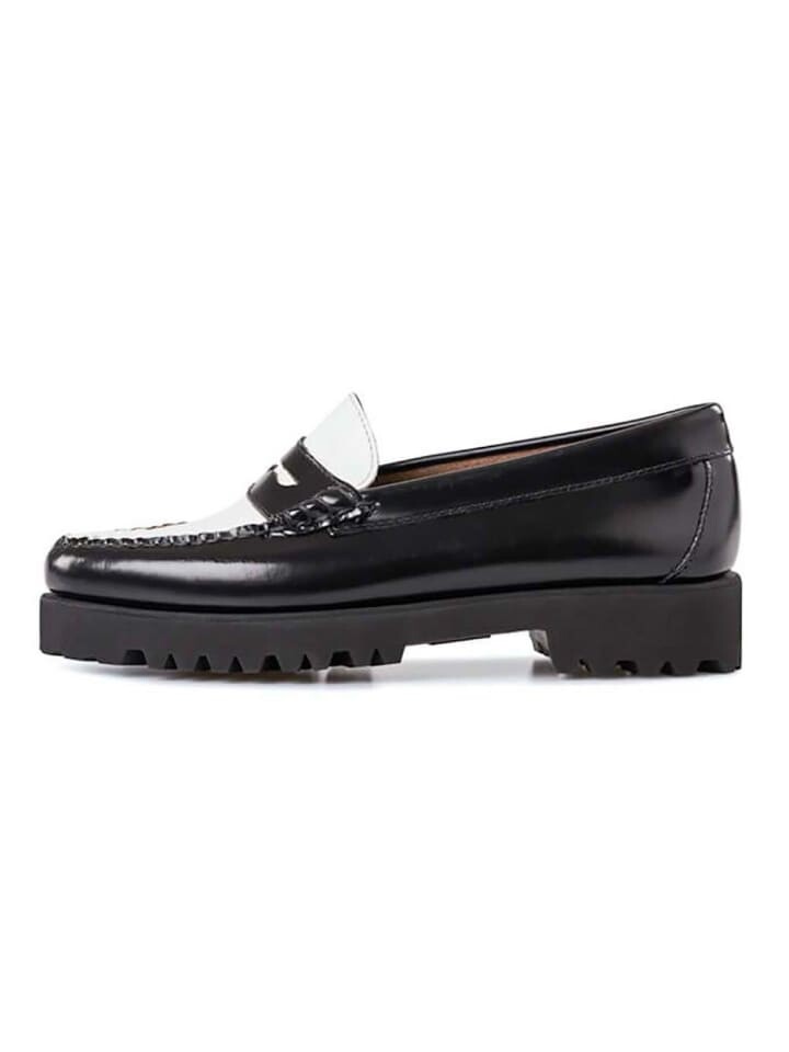 Тапочки G.H. Bass & Co., цвет black and white leather