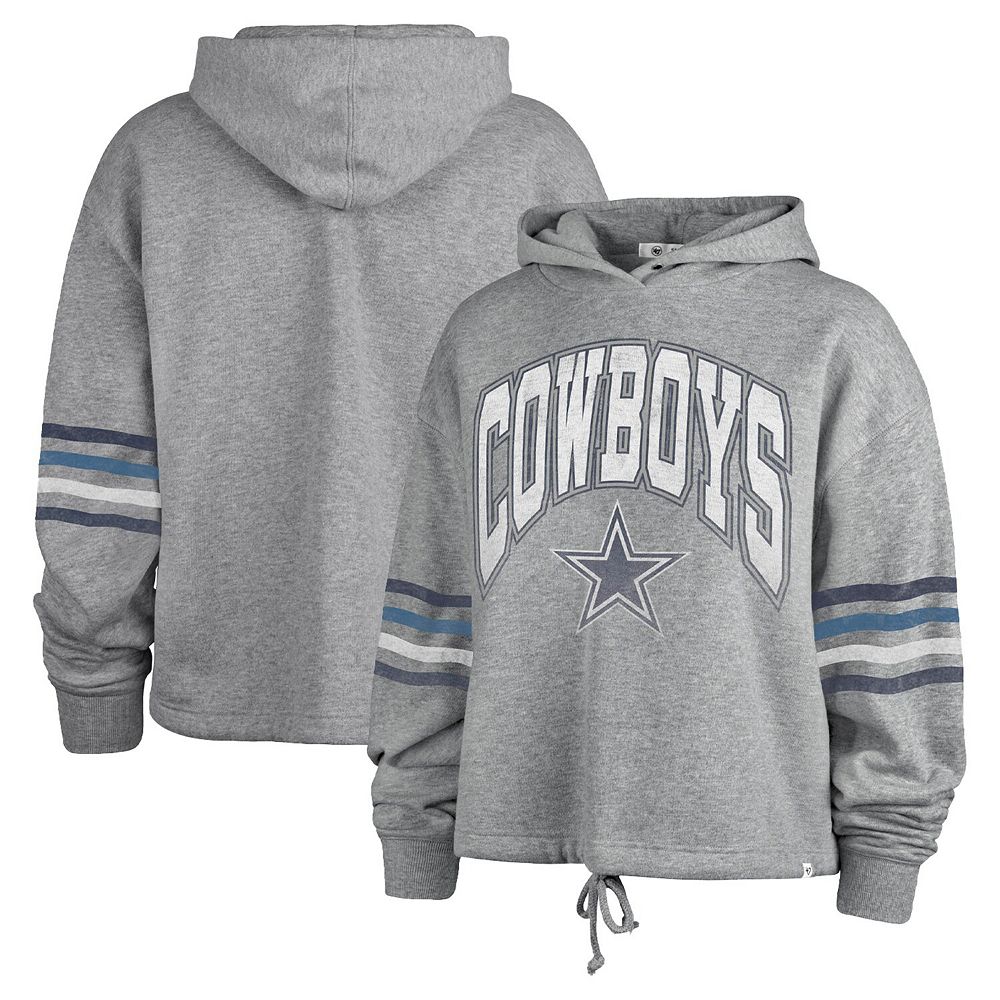 

Женский серый пуловер с капюшоном Dallas Cowboys Upland Bennett '47, цвет Cow Grey