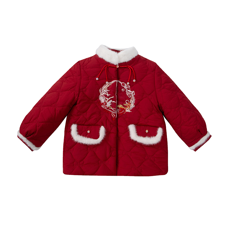 

Детская утепленная куртка с воротником стойкой PROTECTCAMEL, red