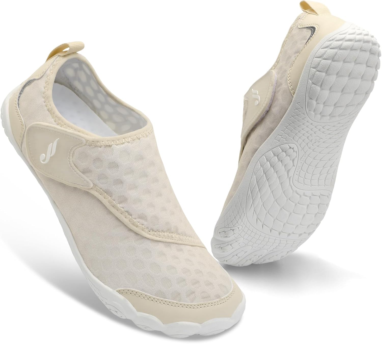 

Водные тапочки JIASUQI для женщин и мужчин, босоножки для плавания и пляжа, быстро сохнущие водные сандалии для взрослых, бежевый