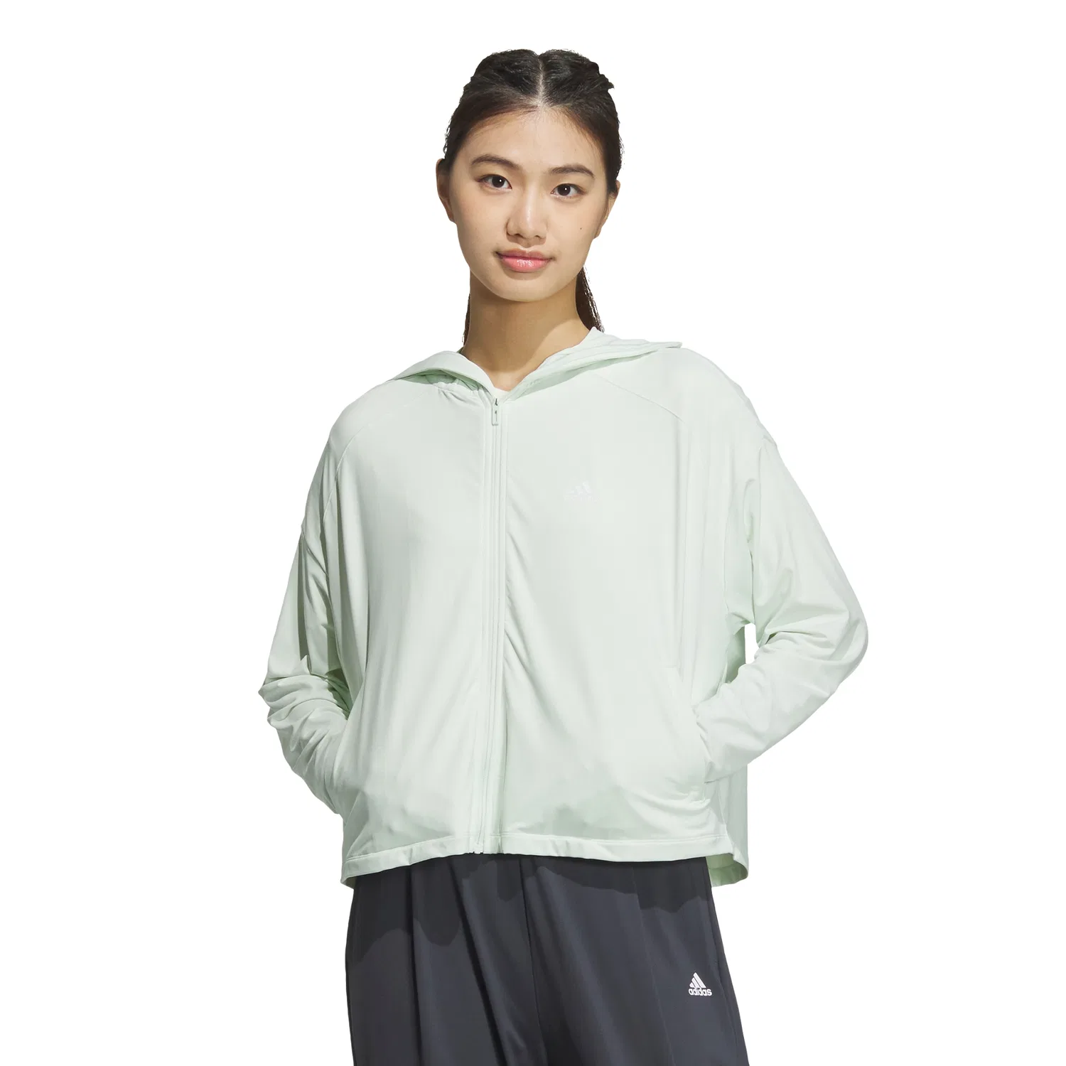 Женская вязаная куртка UPF Crystal Jade от Adidas — фото 4