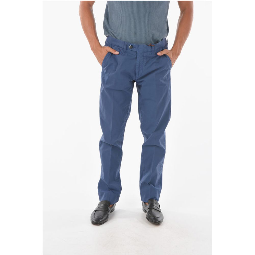 

ID Эластичные хлопковые брюки-чинос с 5 карманами Corneliani, Blue