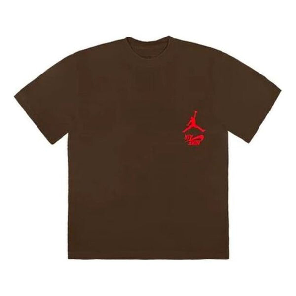 

Футболка cactus jack x jordan tee 'brown' Travis Scott, бежевый