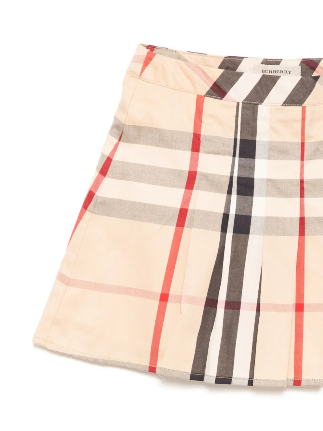 Burberry Kids юбка в клетку, нейтральный — фото 3