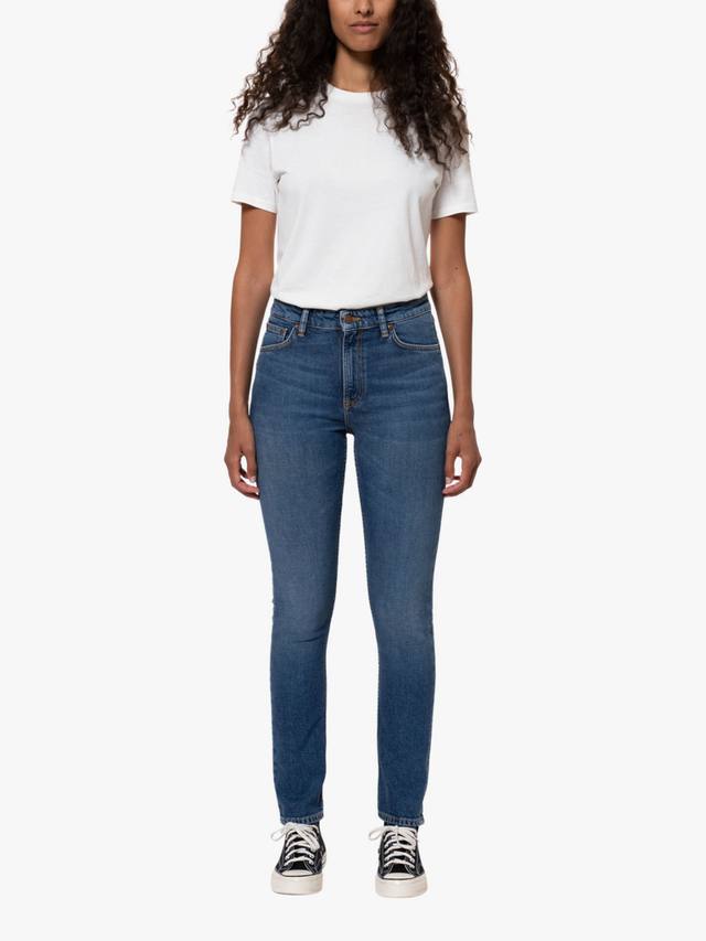 

Мягкие джинсы mae из органического хлопка rich jeans Nudie Jeans, синий