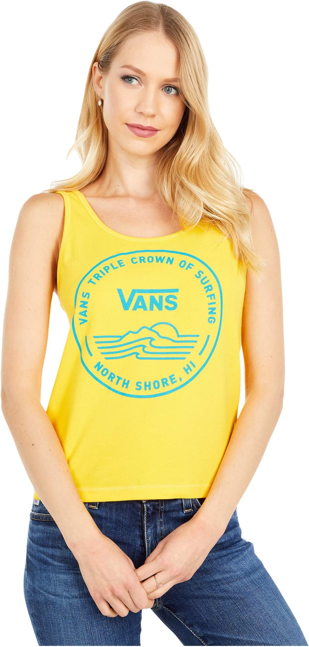 

Топ Vans 2020 VTCS Logo Tank, цвет Lemon Chrome