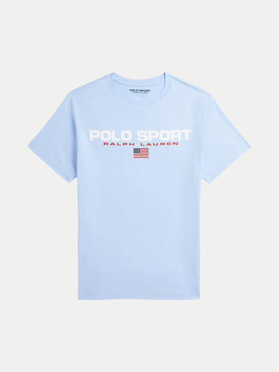 

Футболка обычного кроя 323837629008 Polo Ralph Lauren, голубой