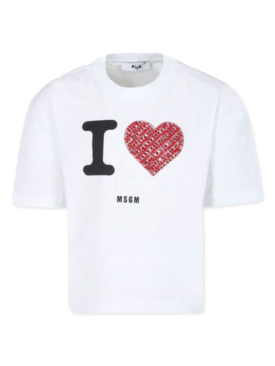

MSGM Kids футболка с логотипом, белый