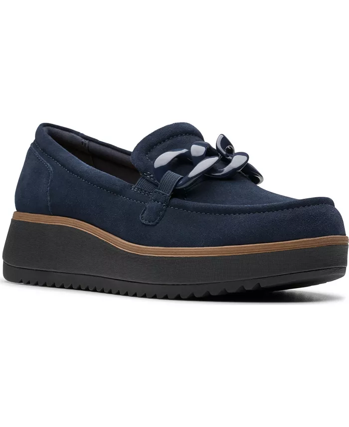 Коллекция Zylah May лоферы на низком каблуке Clarks, синий