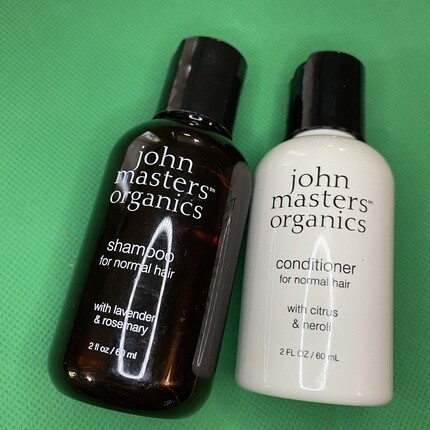 John Masters Organics Шампунь и кондиционер для нормальных волос John Masters, дорожный размер 2 унции — новый — фото 2