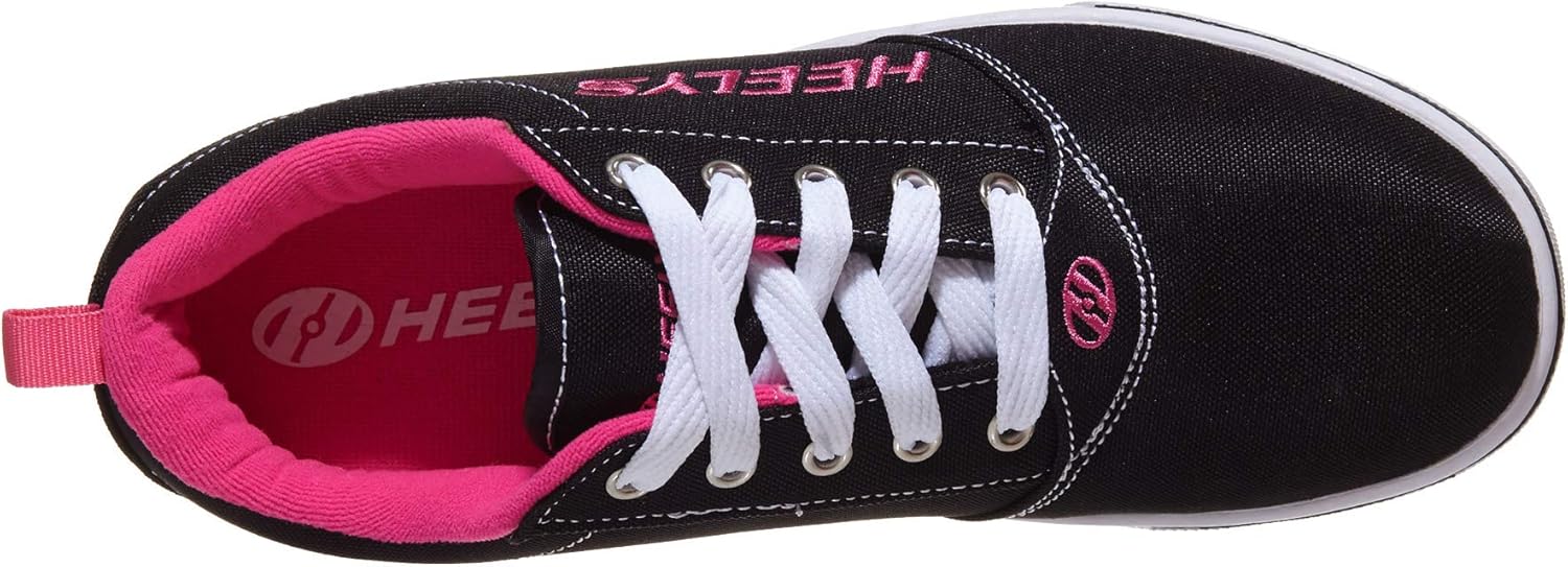 Детские роликовые кроссовки Heelys Pro 20 Prints (для малышей, детей постарше и взрослых), белый/черный/розовый — фото 4