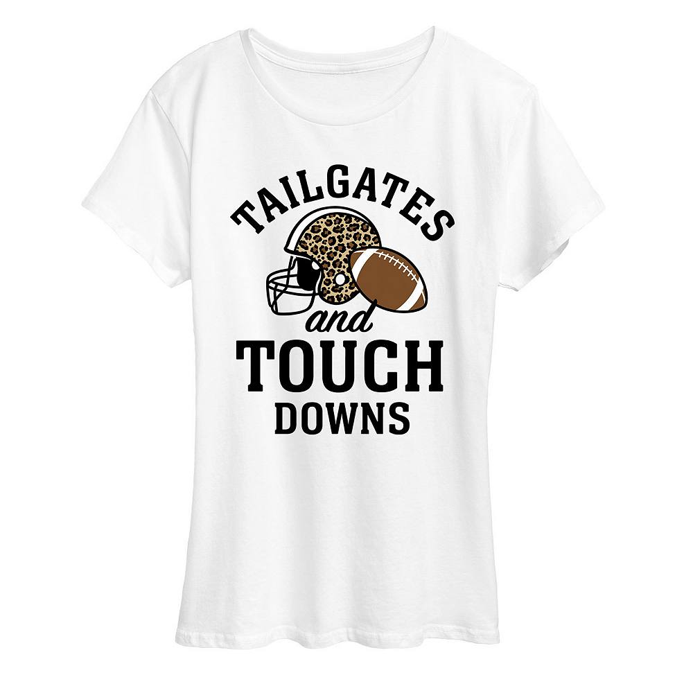 

Женская футболка с рисунком Tailgates Touchdowns Licensed Character, белый