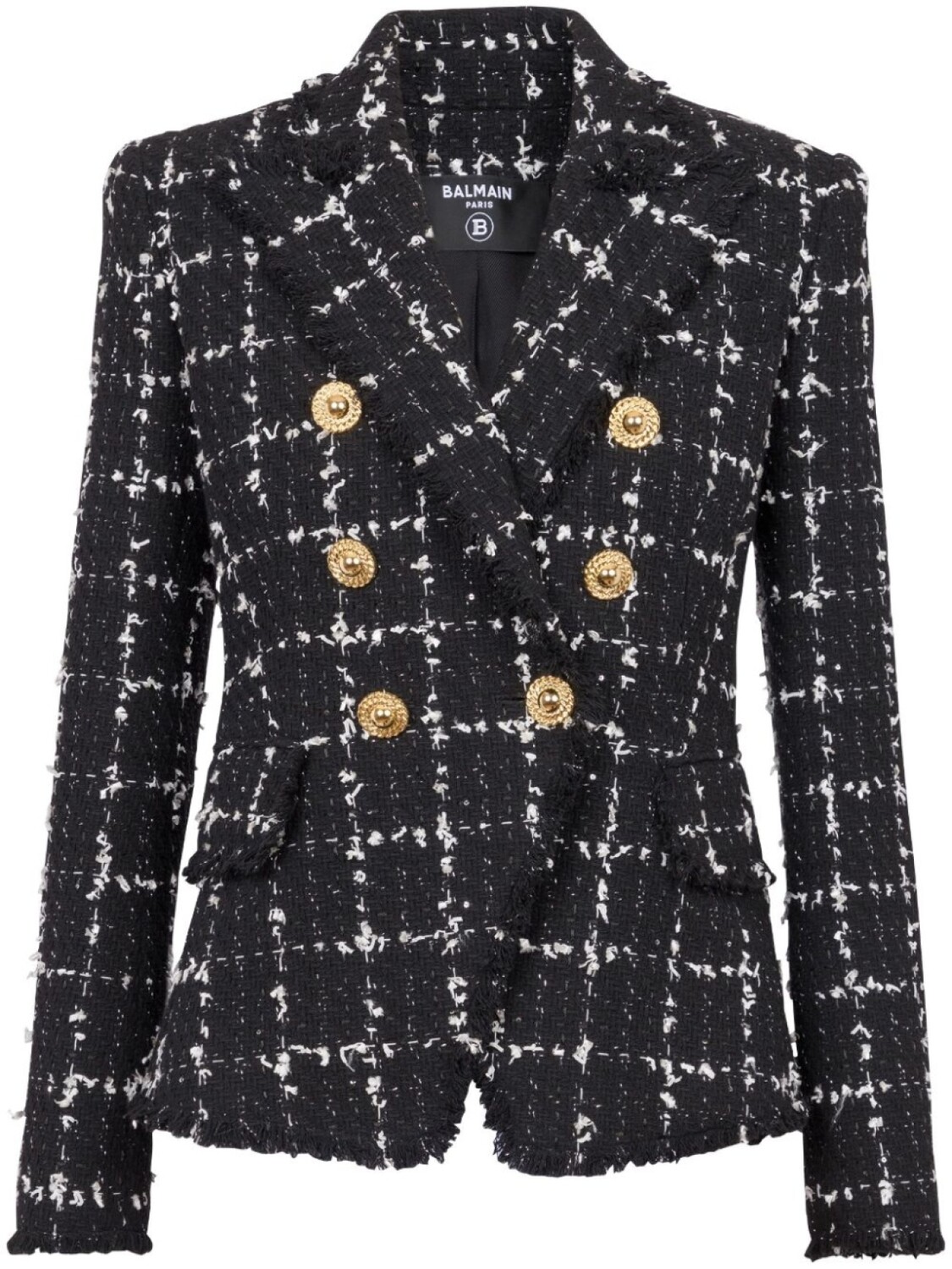 

Balmain двубортный блейзер 6-Buttons, черный