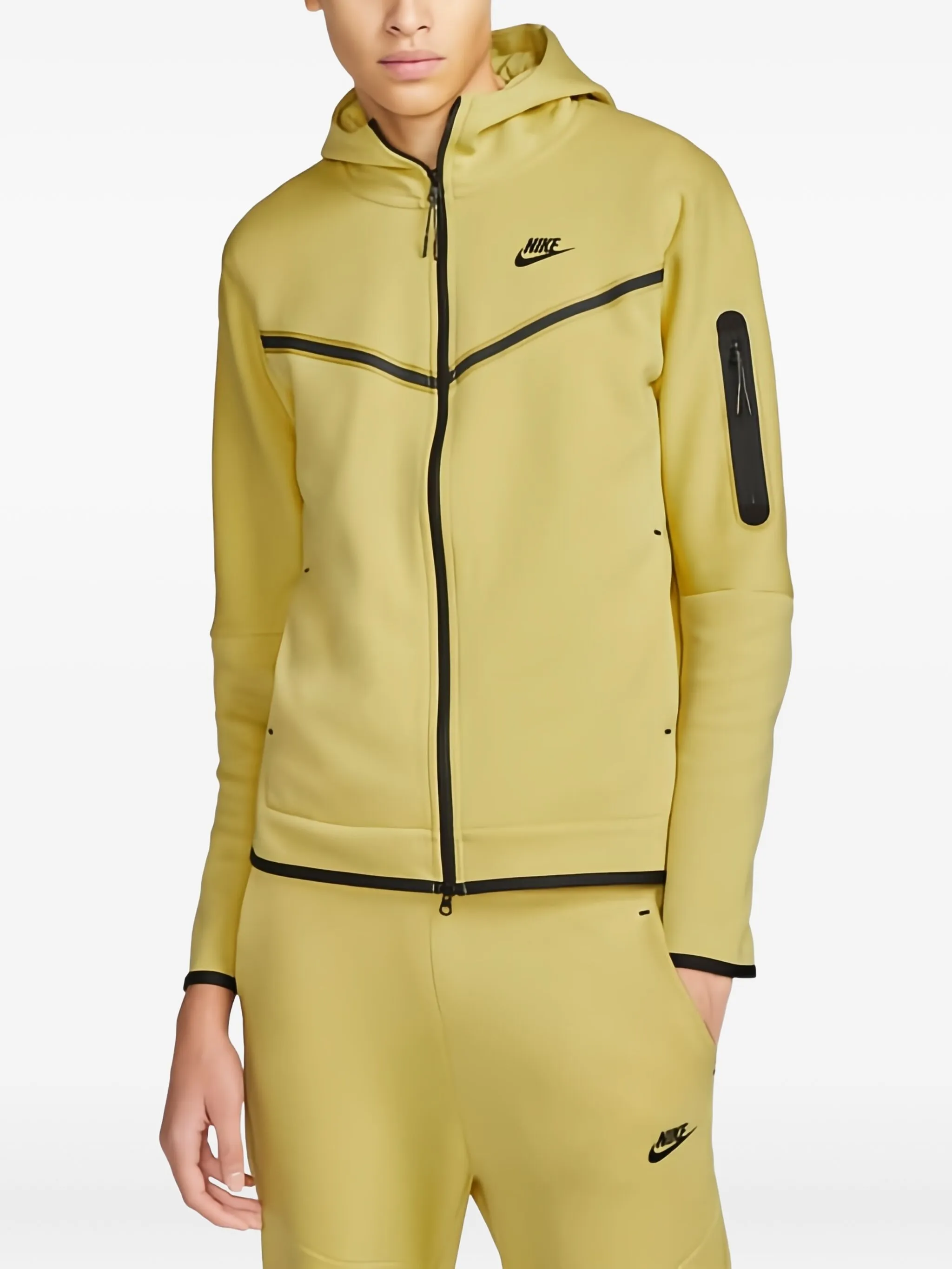 

Худи Tech Fleece на молнии Nike, желтый