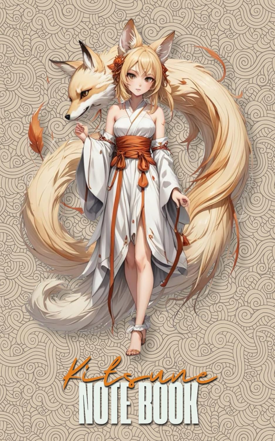 

Kitsune Note Book: Carnet de notes Kitsune ligné et illustré avec les esprits des renards japonais