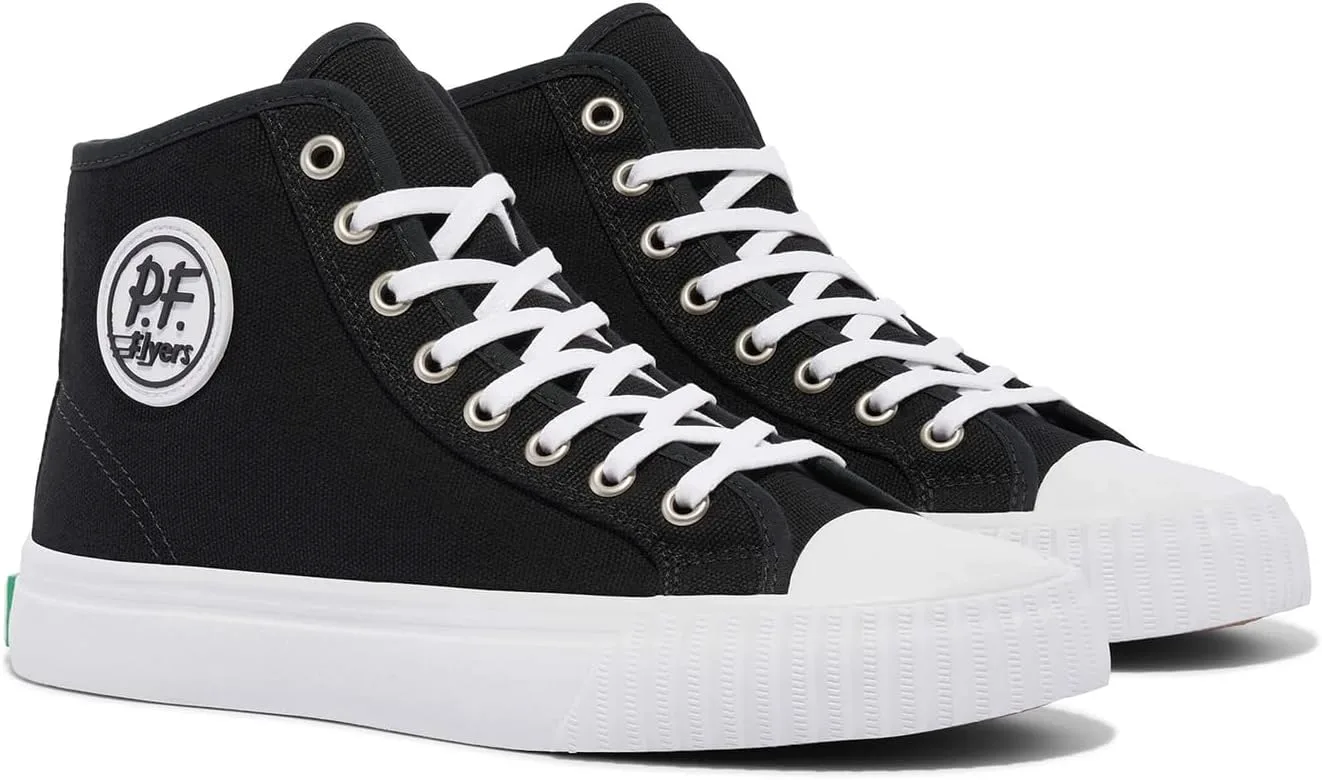 Кроссовки PF Flyers унисекс для взрослых, высокие, черно-белый — фото 3
