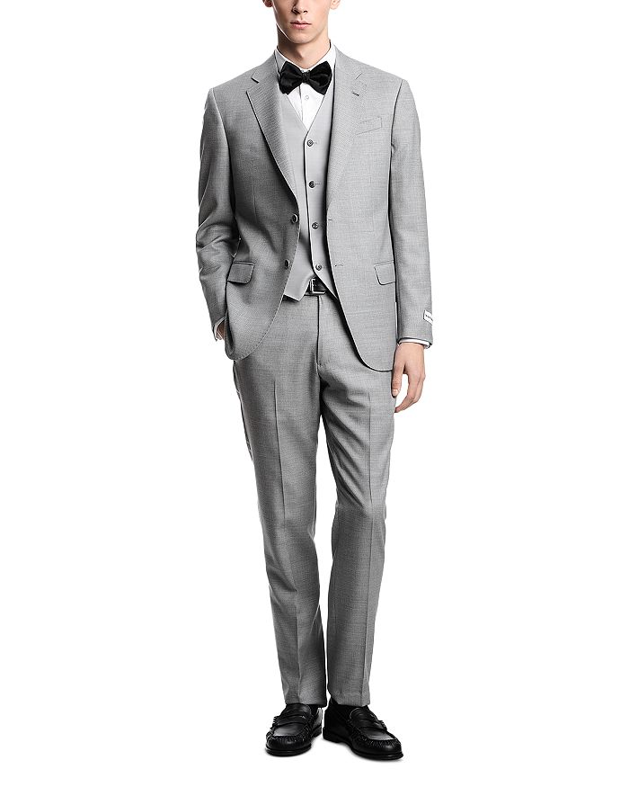 

Классический костюм с лацканами Regular Fit Emporio Armani, серый