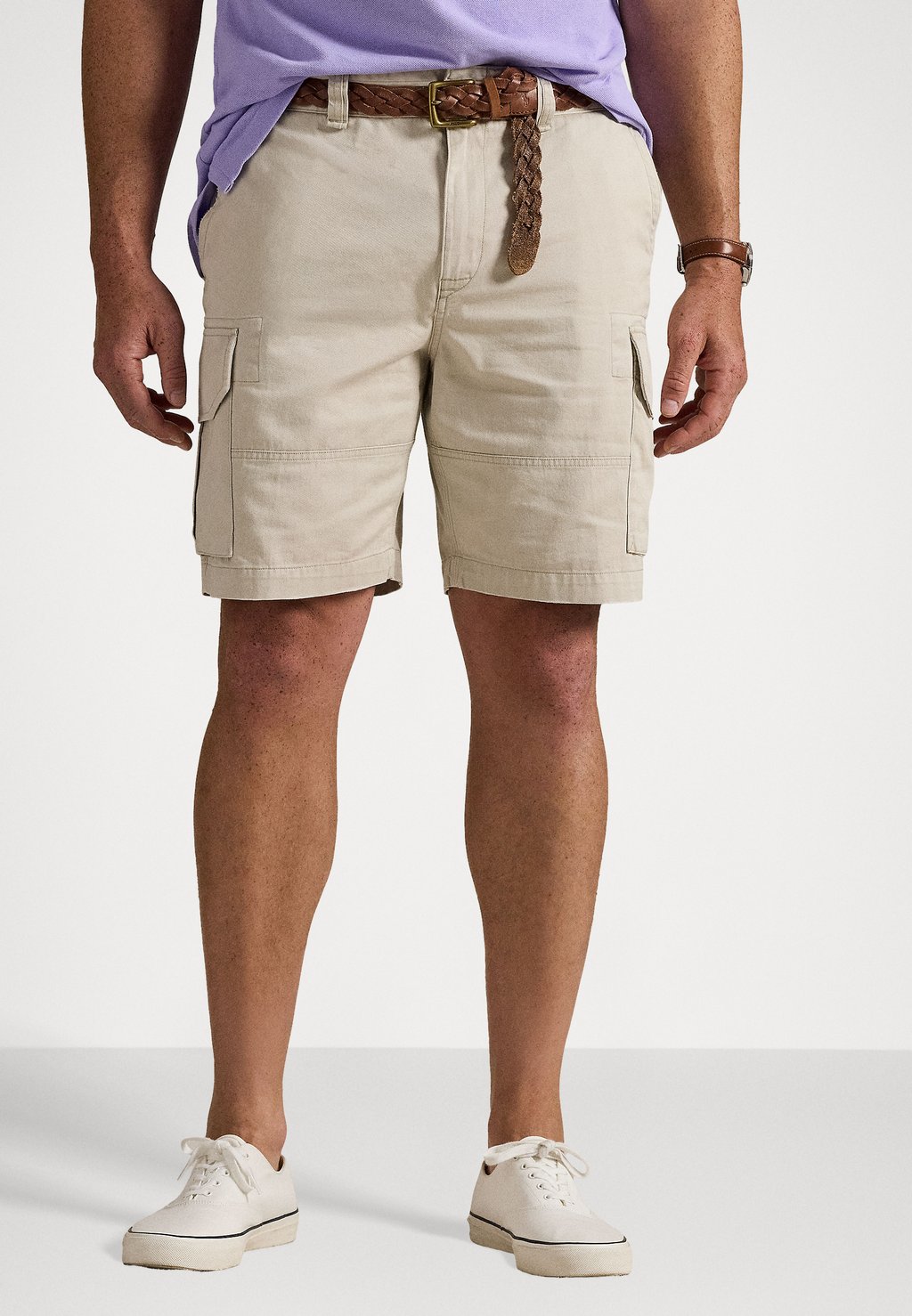 

Шорты RELAXED FIT TWILL CARGO SHORT Polo Ralph Lauren Big & Tall, бежевый