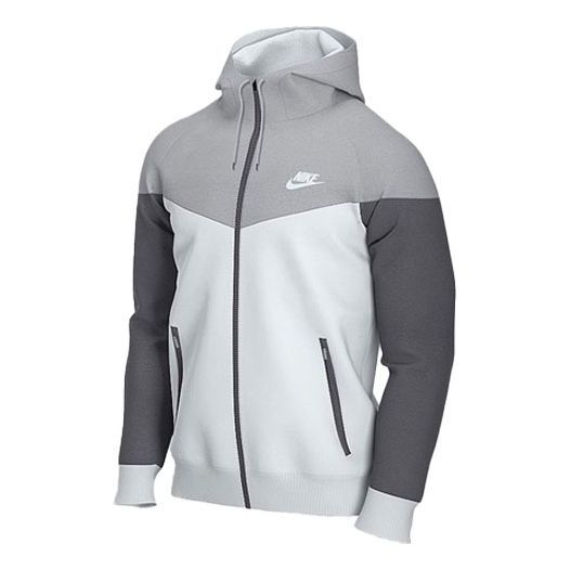 

Куртка Nike Contrast Color Stitching Sports hooded Logo Jacket Gray, серый