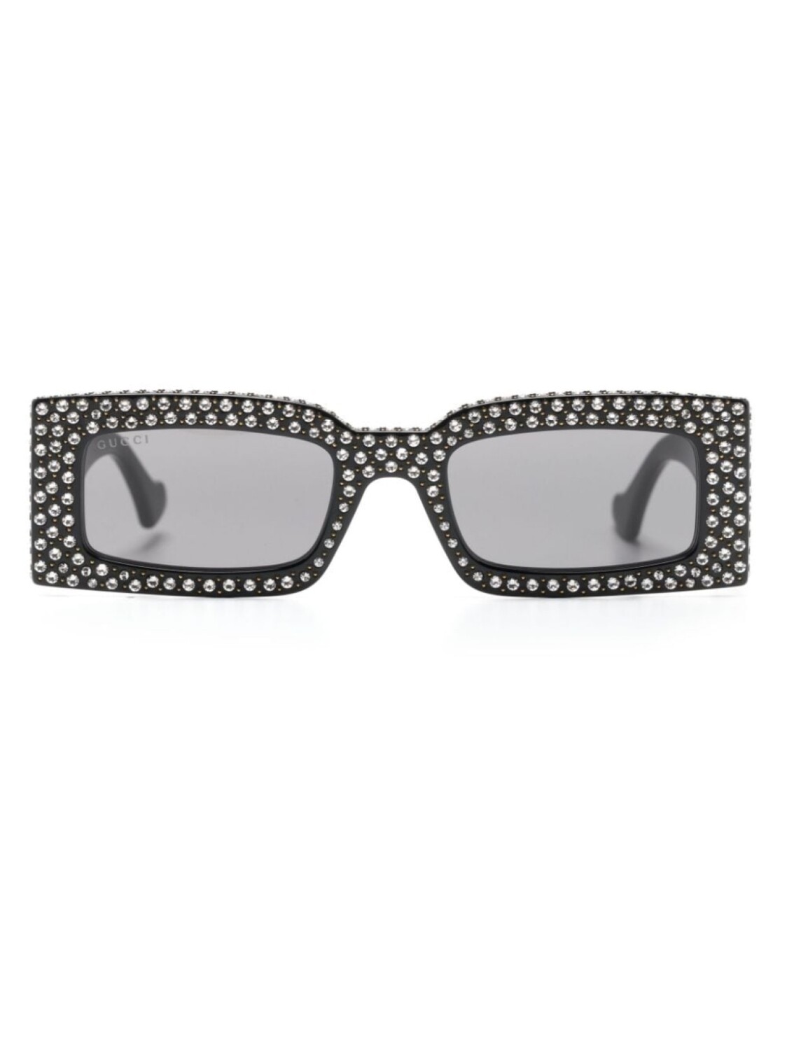 

Gucci Eyewear солнцезащитные очки Gene GG в прямоугольной оправе, черный
