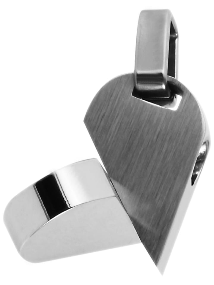 

Adeliás Женский кулон - Сердце. Кулон в форме сердца из нержавеющей стали серебристого цвета