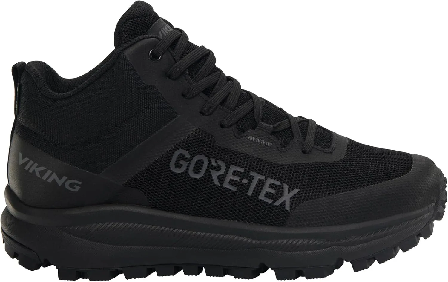 Унисекс ботинки для езды по дорогам: Viking Stride Spikes Mid Warm GTX M, черный