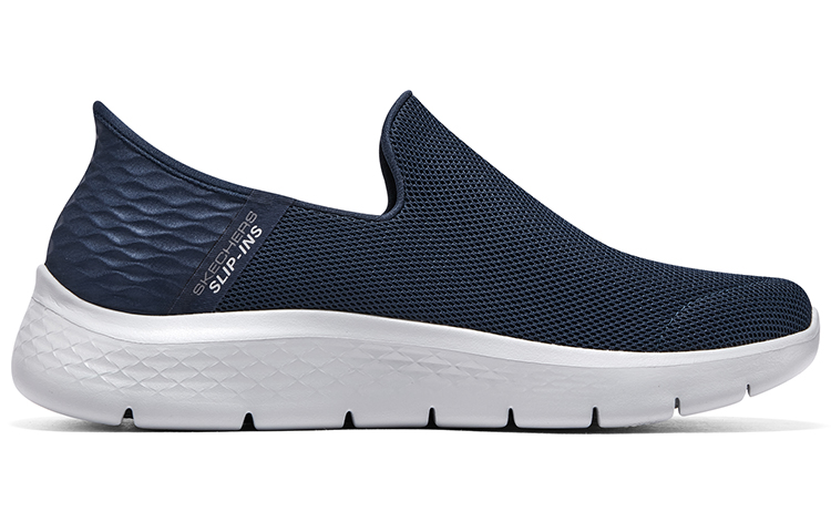 Слипоны Go Walk 'Navy' Skechers, синий белый — фото 2
