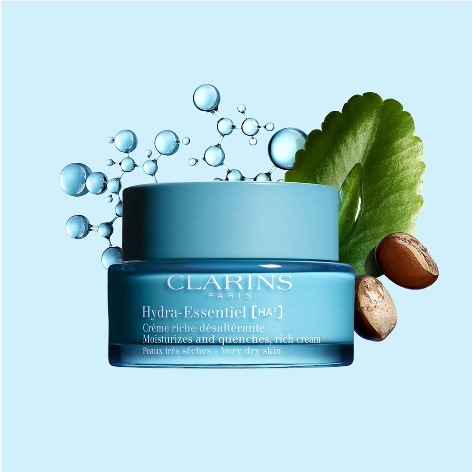 Крем для лица Clarins — Hydra-essentiel ha² hydra-essentiel crème riche désaltérante peaux très sèches , объем, 50 мл — фото 2