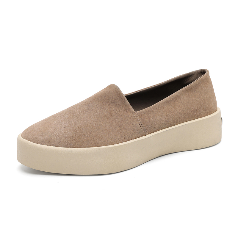 

JIETEGONGYANG Коричневые/хаки лоферы мужские хаки, цвет Khaki