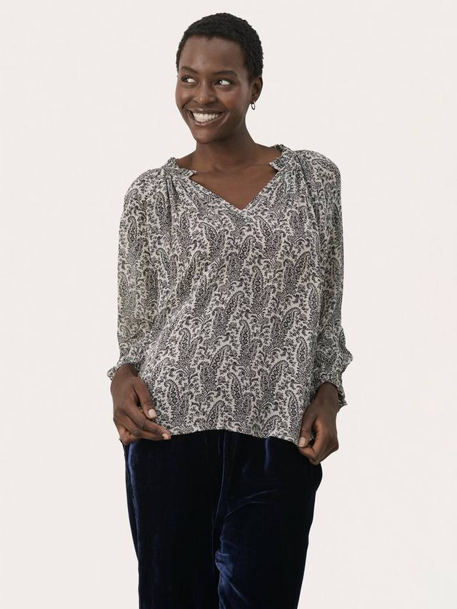 

Блузка Elsia Part Two, French Oak/Black