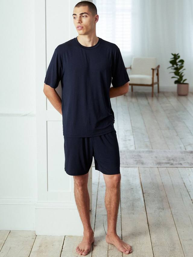 

Комплект пижамы Modal с короткими рукавами и круглым вырезом Chelsea Peers, Navy