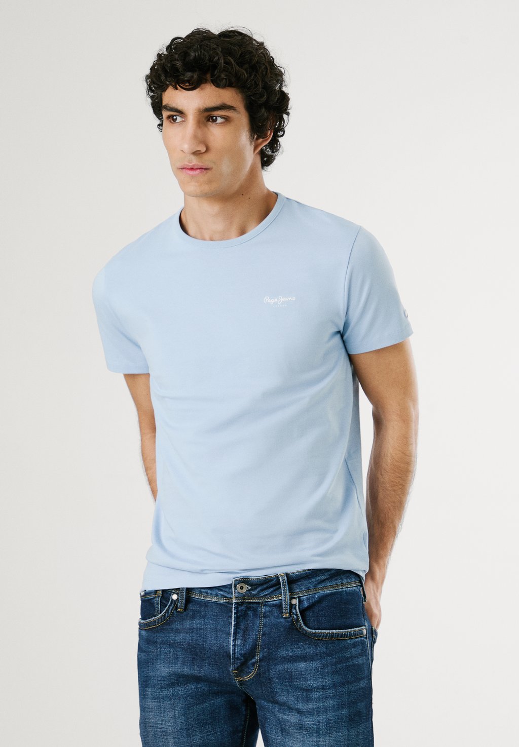 

Базовая футболка ORIGINAL BASIC Pepe Jeans, синий