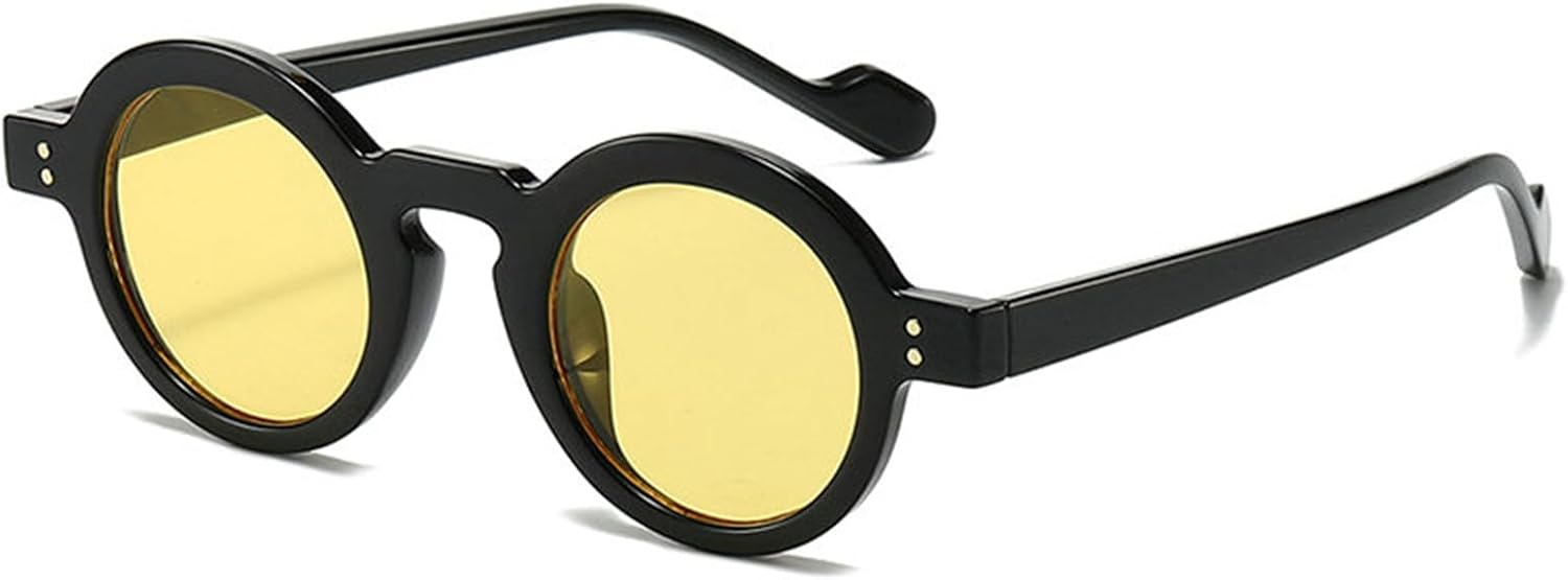 

Хелена Модные круглые солнцезащитные очки для женщин, дизайнерские, в маленькой оправе, роскошные солнцезащитные очки для женщин в винтажном стиле с заклепками, оранжевые очки helena, C7