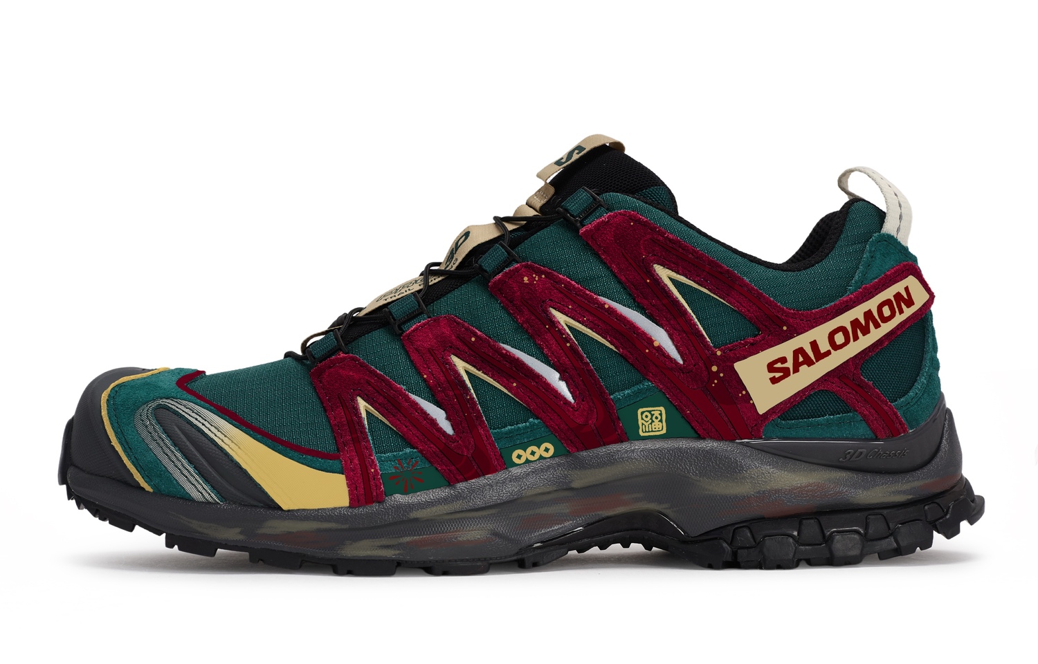 SALOMON XA PRO 3D Cushioning Support Low top Running Shoes Unisex зеленый черный желтый — фото 3