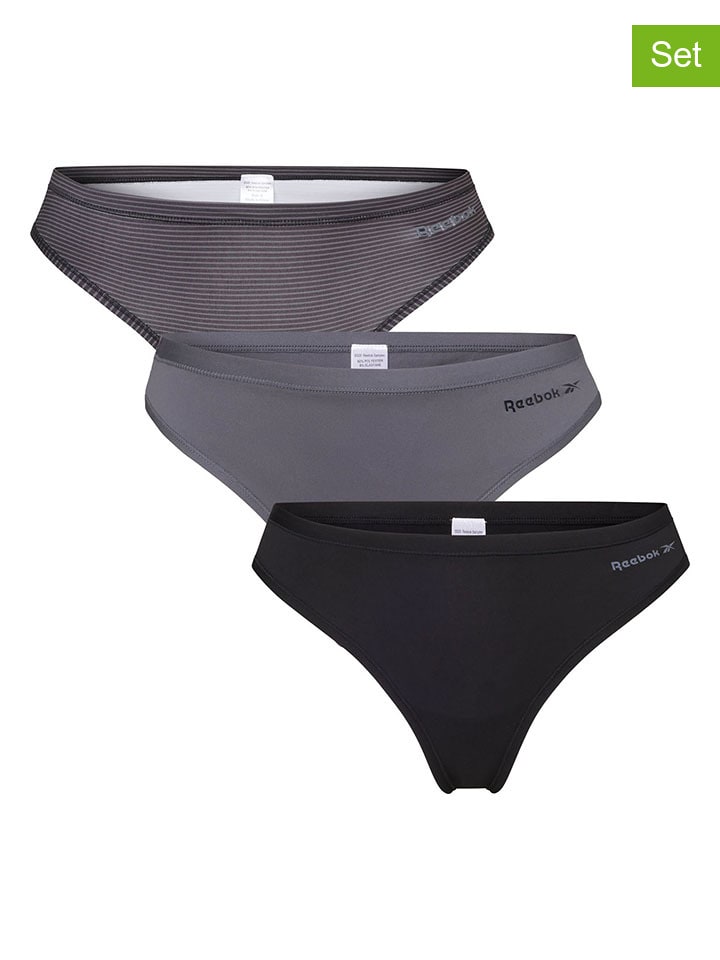 

Стринги Reebok, цвет grau/schwarz