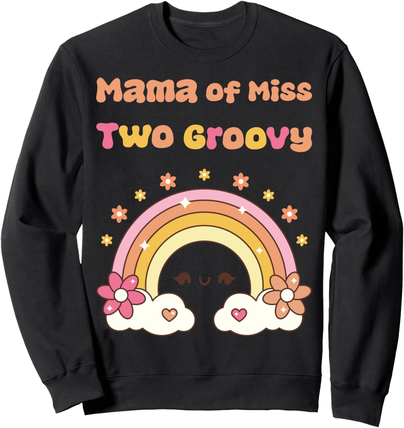 

Костюмированная толстовка для вечеринки в стиле бохо для мамы двухлетней девочки, на второй день рождения, черная, размер S Family Look 2 Year Old Rainbow Decorations Gifts