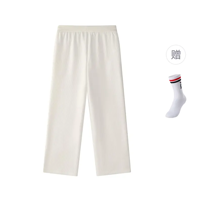 

FILA KIDS Зимние брюки свободного кроя с флисовой подкладкой из трикотажной ткани Kids' Maltose White